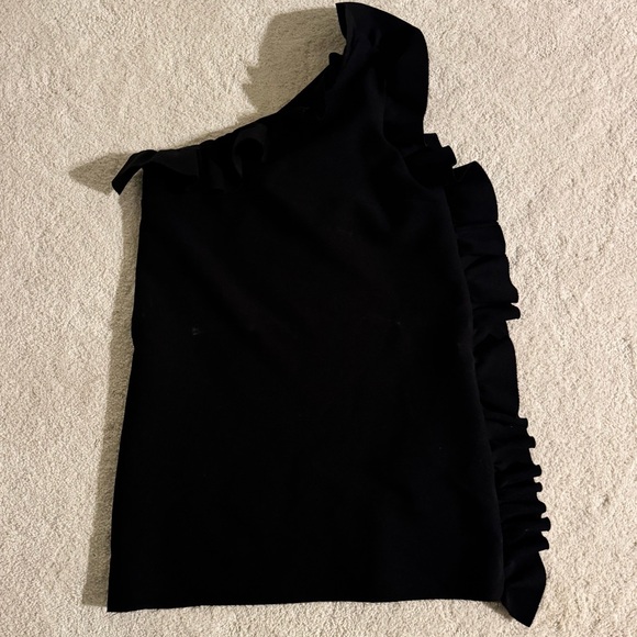 MSGM Ruffled One Shoulder Mini Dress - Picture 2 of 7